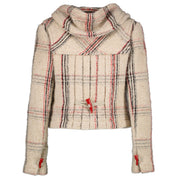 Chanel 06A Frosted Wool Tweed Duffle Coat