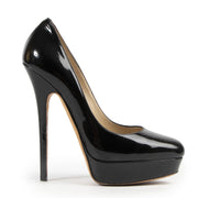 Jimmy Choo Black Patent Pumps - size 38.5