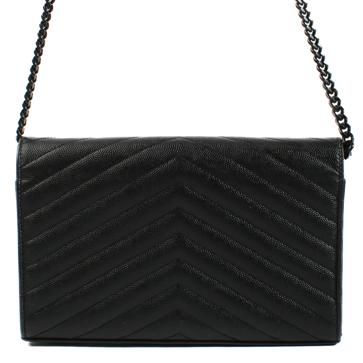 Portefeuille chaîne Cassandre Saint Laurent So Black