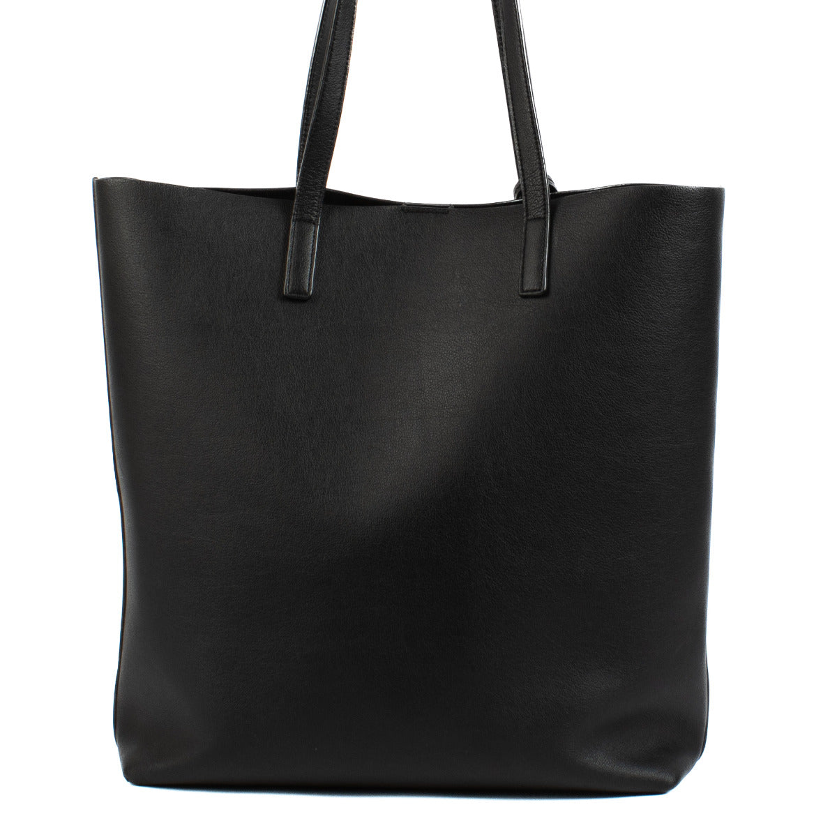 Saint Laurent Black Shopping N/S Leather Tote Bag