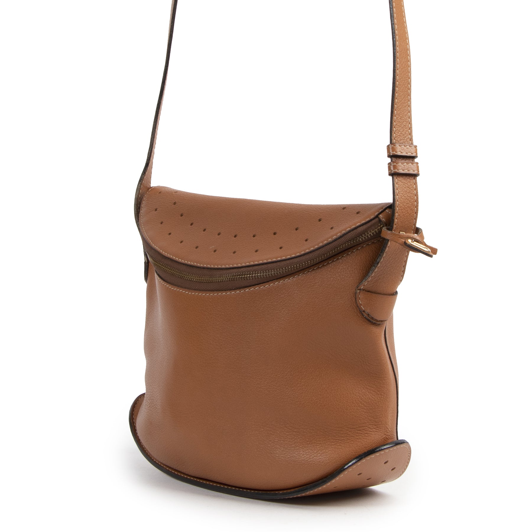 Sac bandoulière Delvaux Cognac