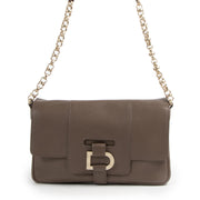 Delvaux Taupe Brown Shoulder Bag pour le meilleur prix chez Labellov