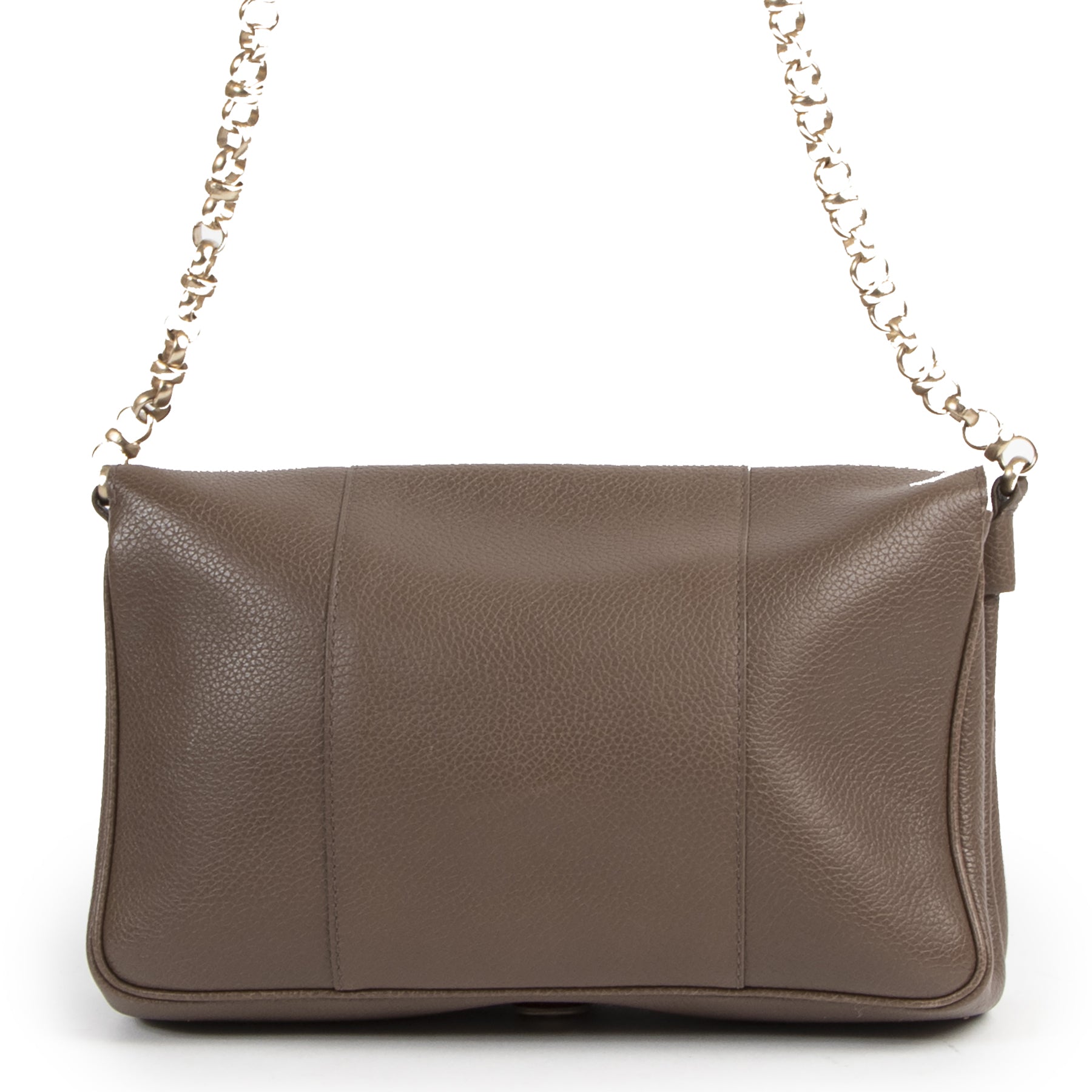 Delvaux Taupe Brown Shoulder Bag