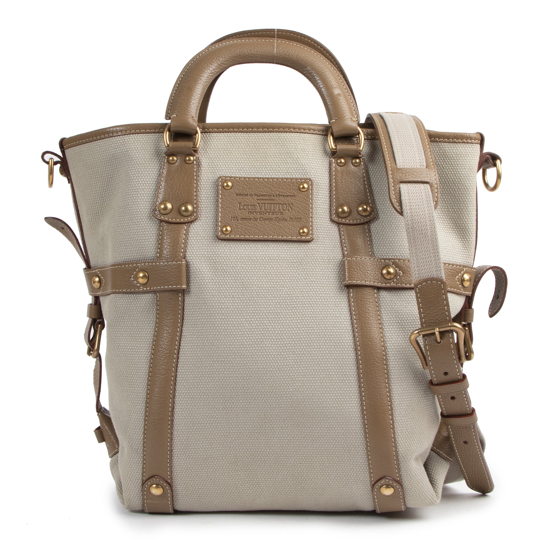 shop safe online Louis Vuitton Trianon Poids Plume Toile and Leather PM
