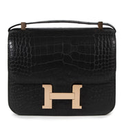 Hermès Constance III 24 Alligator Mississippiensis Matte Black