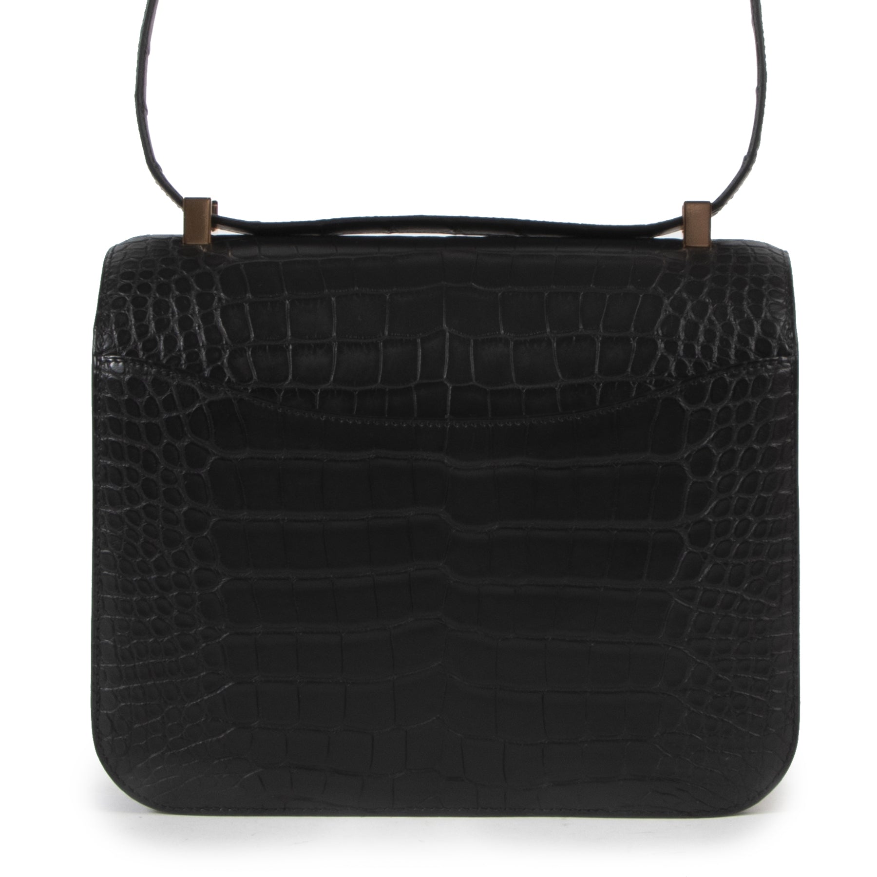 100% authentic designer Hermès Constance III 24 Alligator Mississippiensis Matte Black for the best price online