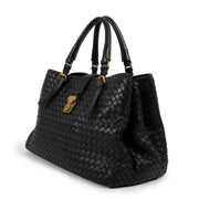 Buy an authentic second hand Bottega Veneta Black Intrecciato Top Handle in very good condition at Labellov