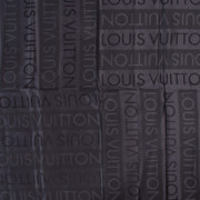 Shop authentic second hand Louis Vuitton Black Lettering Silk Twill Scarf at Labellov