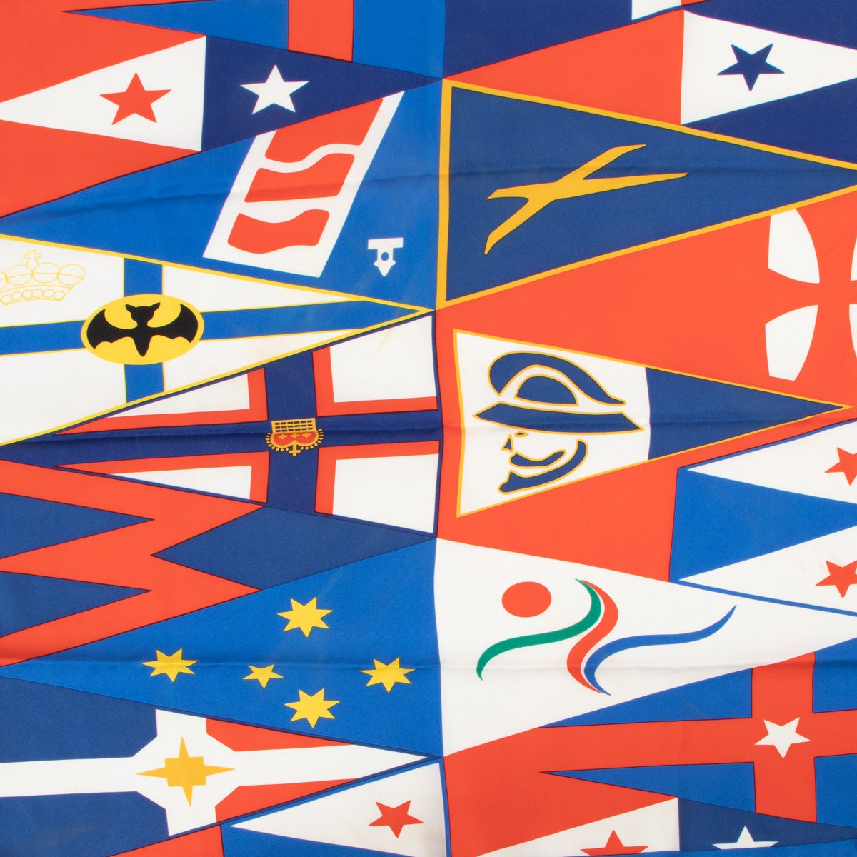 Shop authentic second hand vintage designer fashion Louis Vuitton Cup 2000 Limited Edition Silk Scarf at Labellov