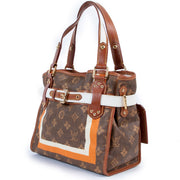 Shop safe online at Labellov in Antwerp this 100% authentic second hand Louis Vuitton Limited Edition Monogram Tisse Rayures PM Bag