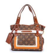 Shop safe online at Labellov in Antwerp this 100% authentic second hand Louis Vuitton Limited Edition Monogram Tisse Rayures PM Bag