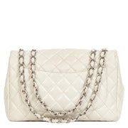 Chanel Soft Grey Classic Jumbo Flap Bag