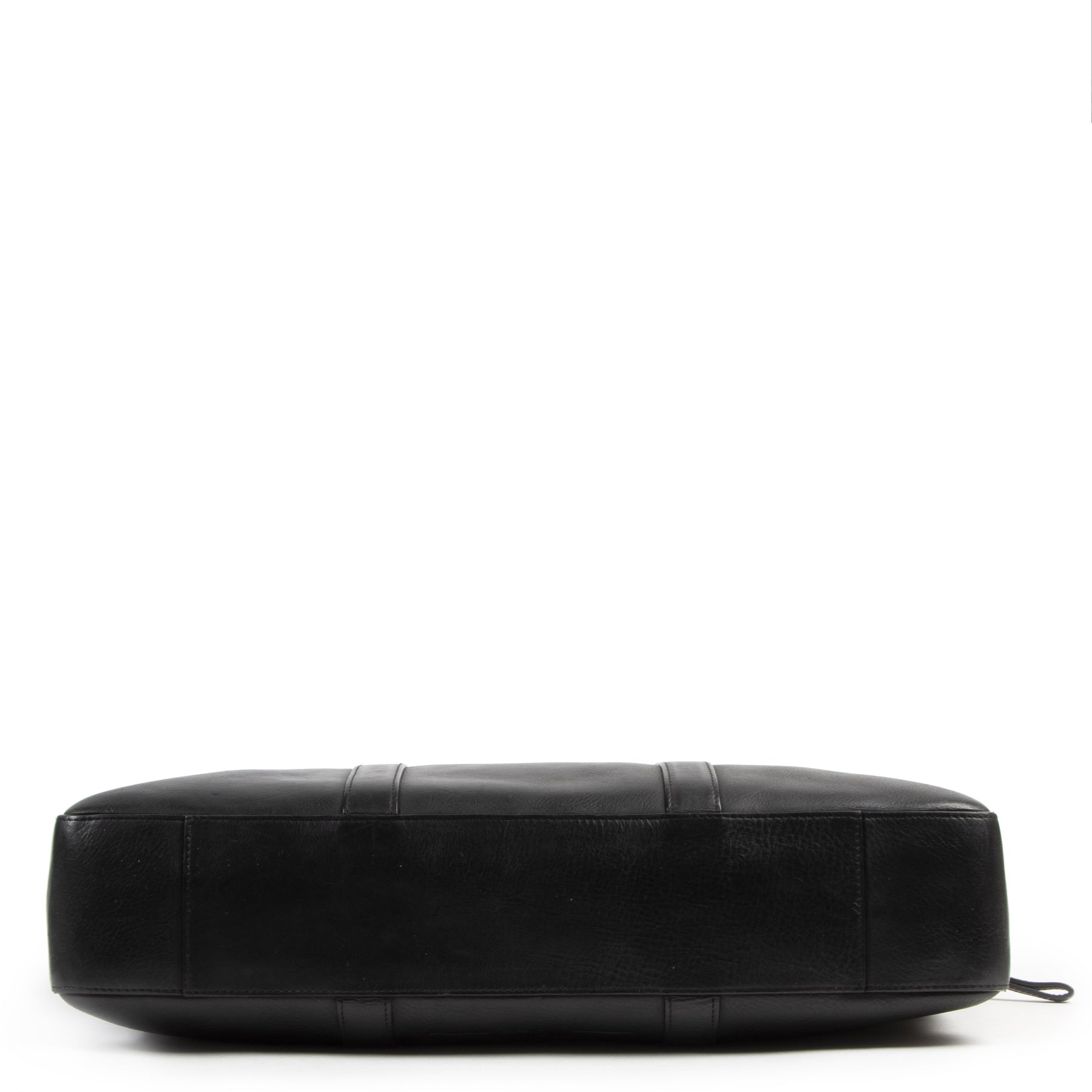 Authentic secondhand Delvaux Black Leather 1829 President Bag designer bags fashion luxury vintage webshop safe secure online shopping