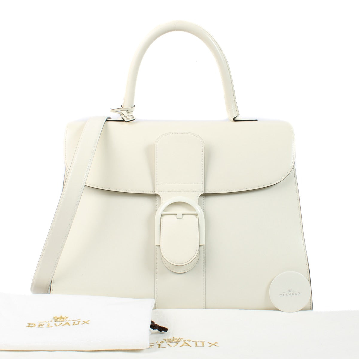 Shop 100% authentic secondhand Delvaux Black/White Rodeo Calf Brillant GM Biface Bag on Labellov.com