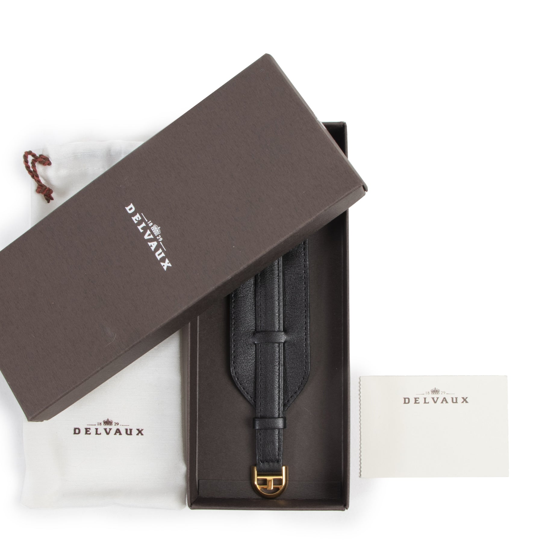 Delvaux Black Brillantissime Bracelet for the best price at Labellov secondhand luxury in Antwerp