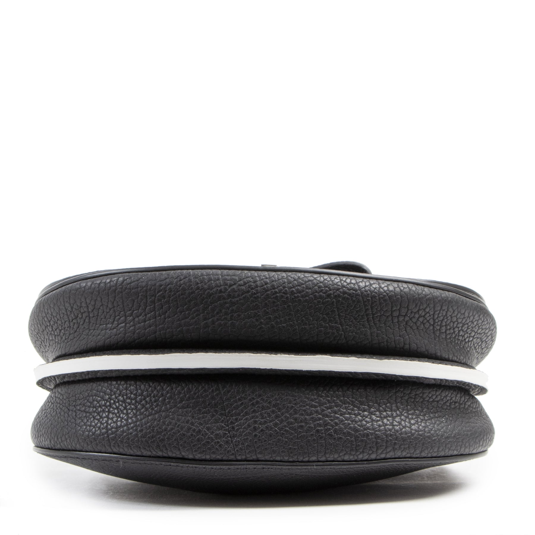 Authentic secondhand Delvaux Black And White Le Mutin Mini Crispy Calf designer bags fashion designer brands luxury vintage webshop safe secure online shopping