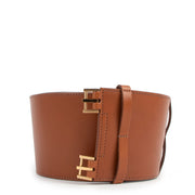 Delvaux Cognac Leather Belt
