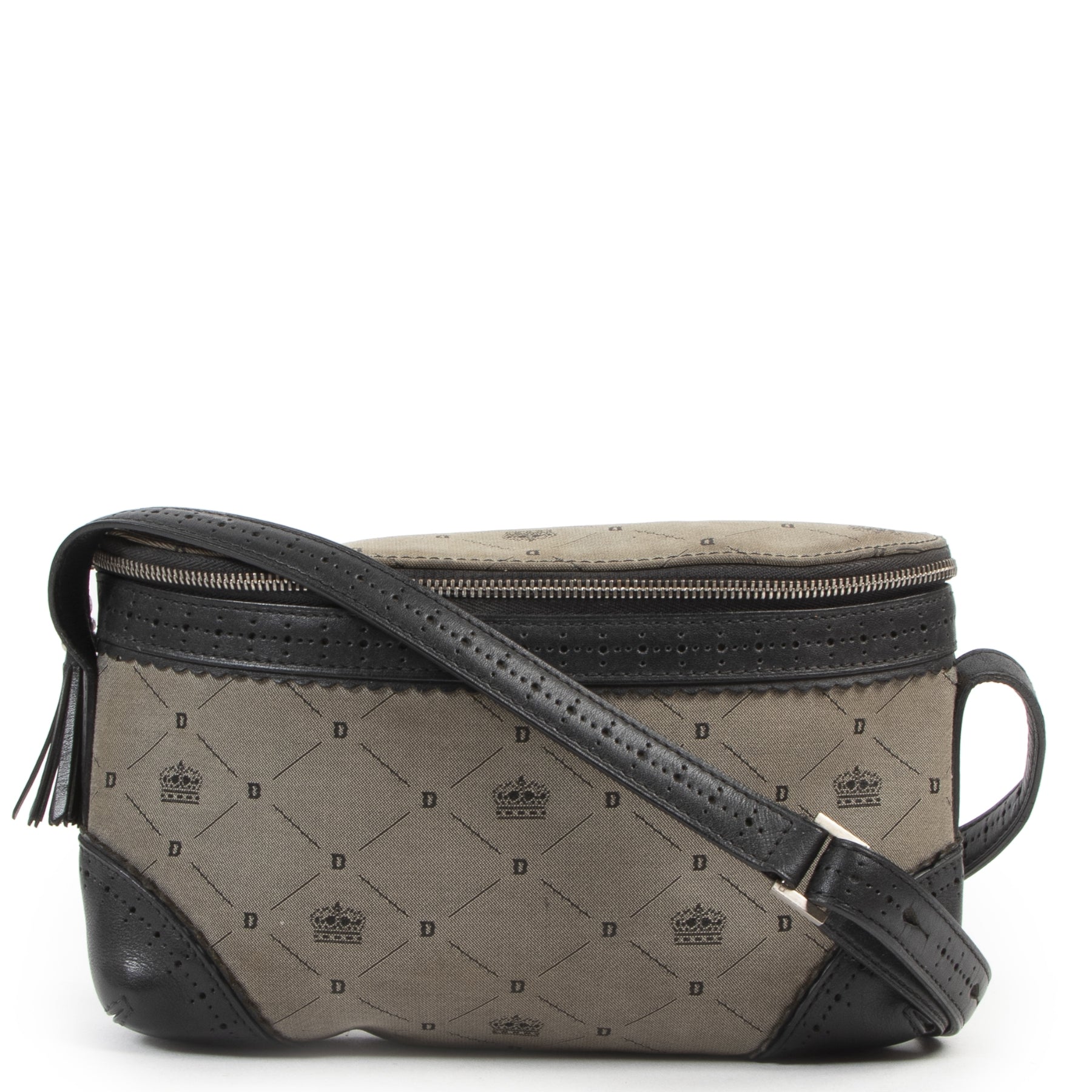 Authentic secondhand Delvaux Logo Canvas Belt Bag designer bags fashion luxury vintage webshop safe secure online shopping