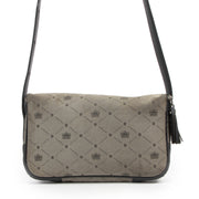 Authentieke Tweedehands Delvaux Logo Canvas Belt Bag juiste prijs veilig online shoppen luxe merken webshop winkelen Antwerpen Belgë mode fashion