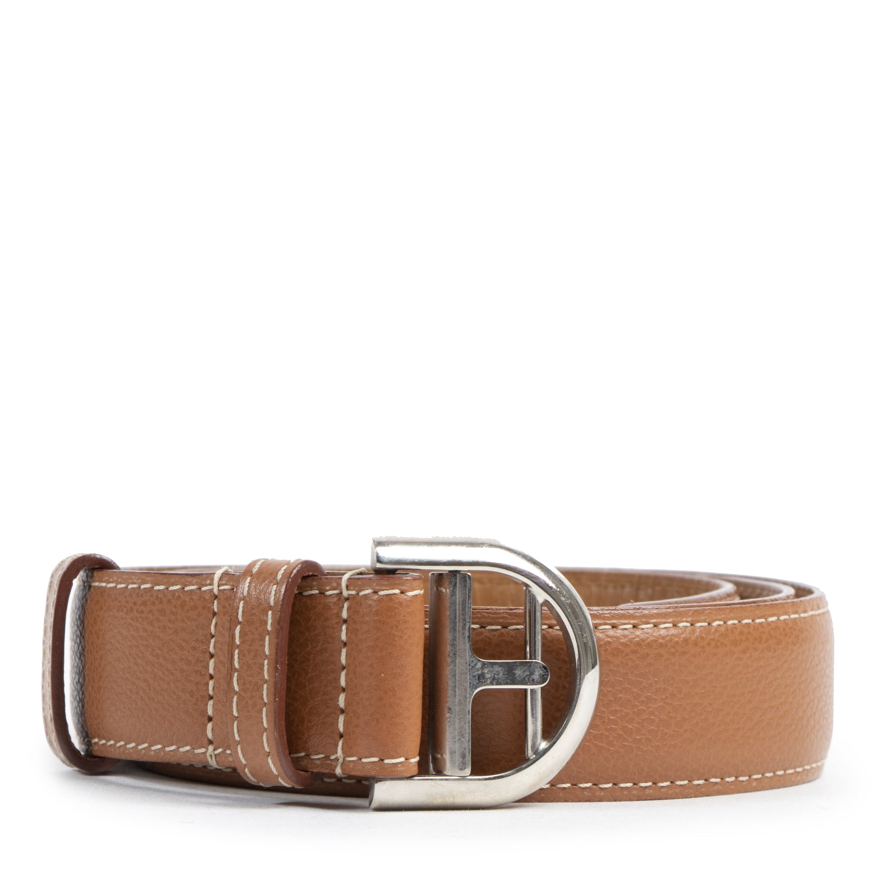 Delvaux Camel Brillant Belt - size 75 - aan de beste prijs bij