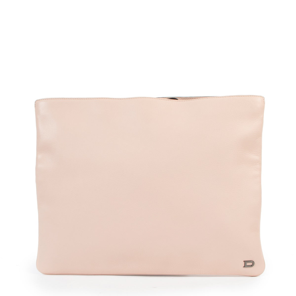 Shop authentic second hand luxury designer Delvaux Soft Pink Leather Clutch at Labellov.