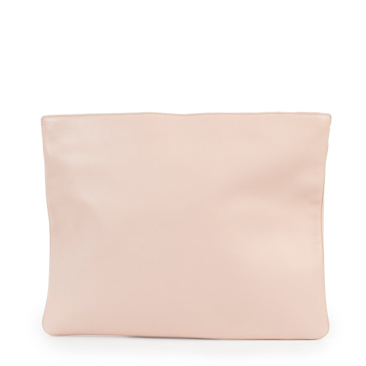 Shop authentic second hand luxury designer Delvaux Soft Pink Leather Clutch at Labellov.