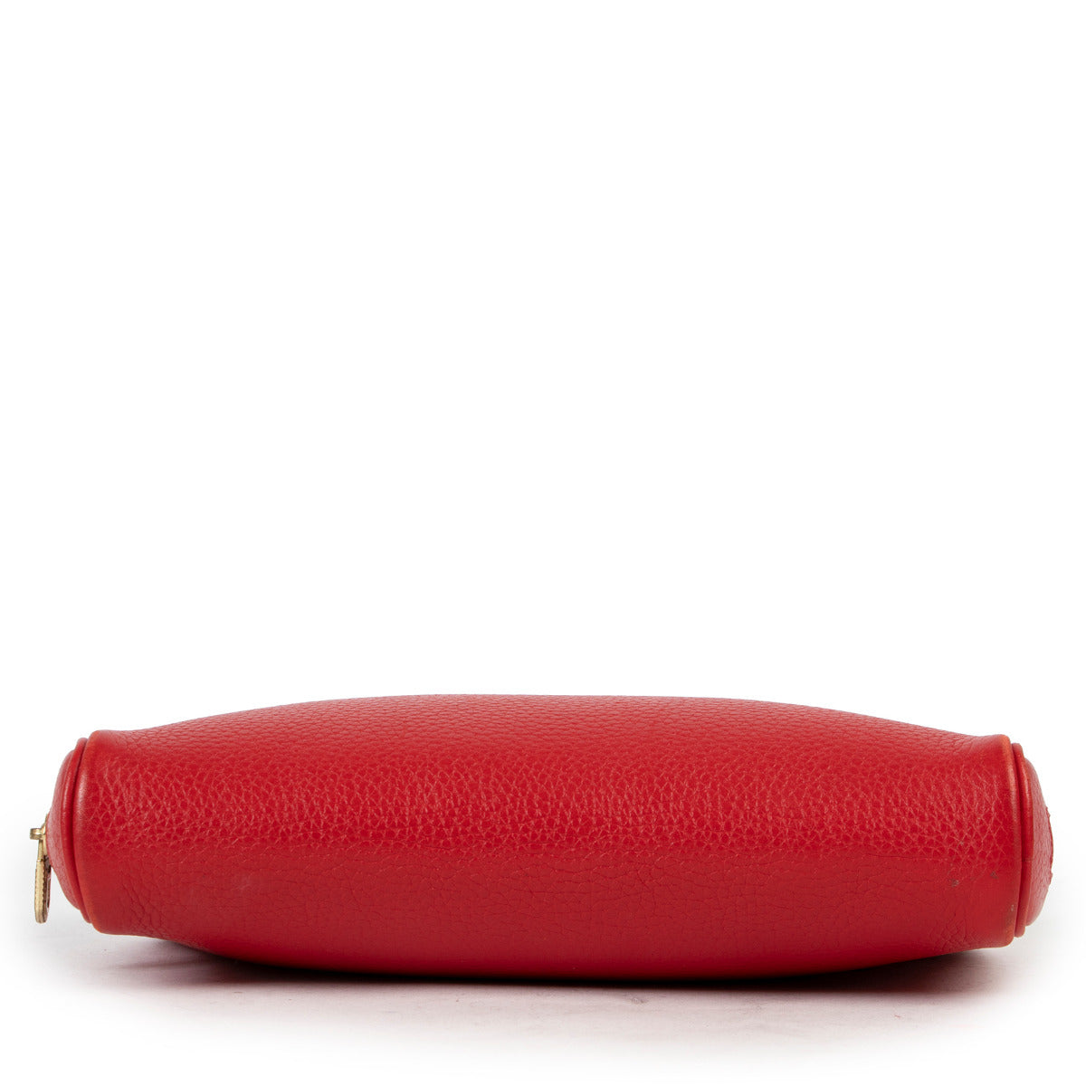 Delvaux Red Leather Zip Pochette