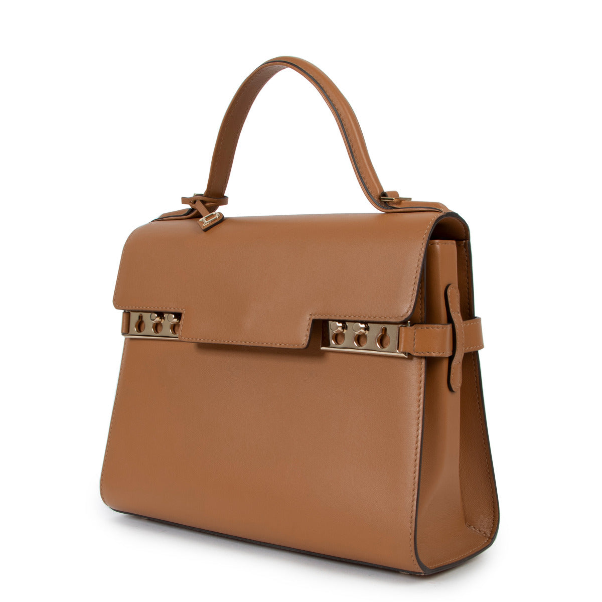 Delvaux Tempête MM Calf Souple Végétal Top Handle