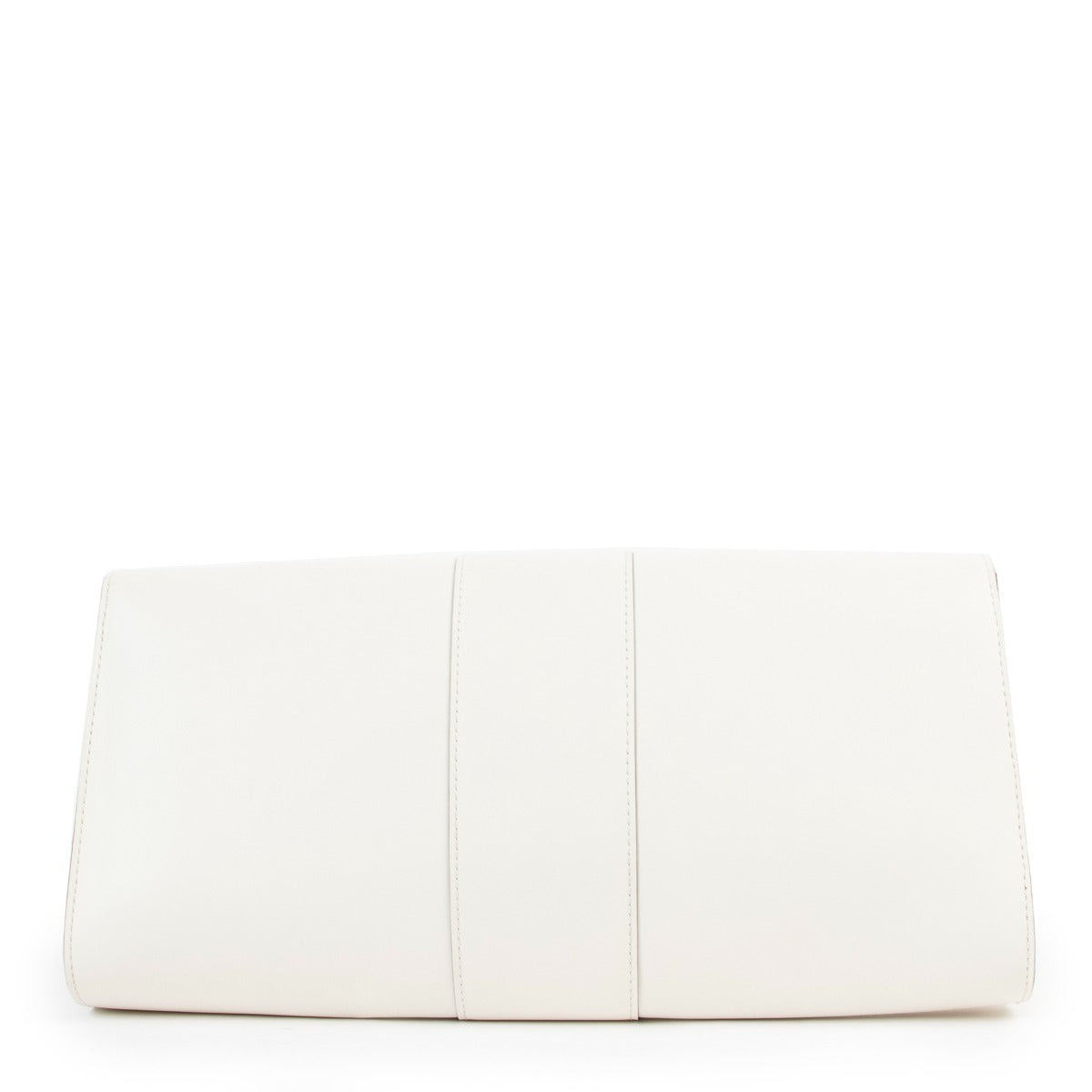 Buy second hand luxury designer vintage Delvaux White Brillant Shagreen Pochette Clutch at Labellov.