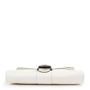 Buy second hand luxury designer vintage Delvaux White Brillant Shagreen Pochette Clutch at Labellov.