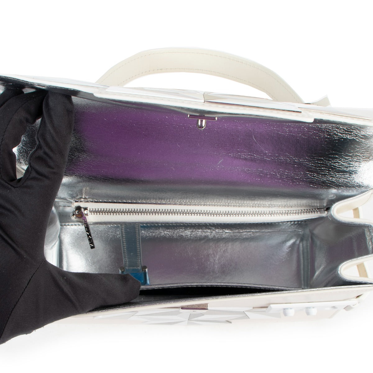 Delvaux Tempête MM Poussière D’Étoiles Cuir de Veau Blanc Édition Limitée