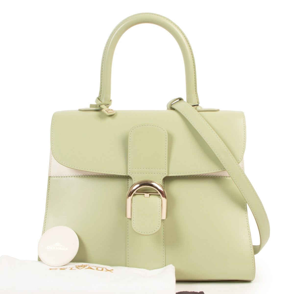Delvaux Spring/Summer 2016 Brillant MM Mirage Amande/Ivory Limited Edition
