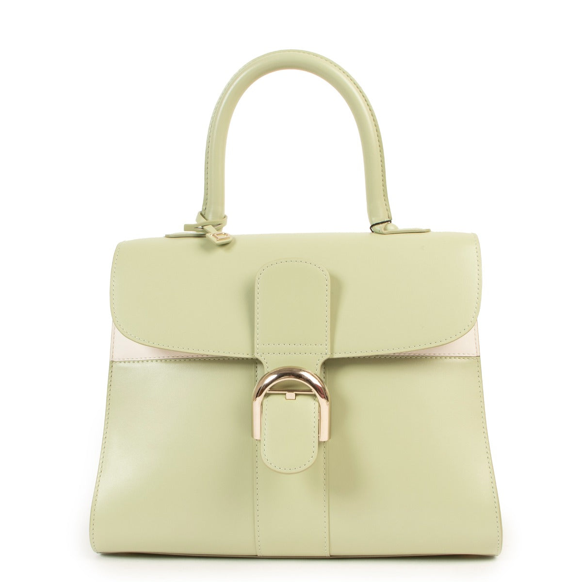 Shop authentic second hand luxury designer Delvaux Spring/Summer 2016 Brillant MM Mirage Amande/Ivory Limited Edition at Labellov