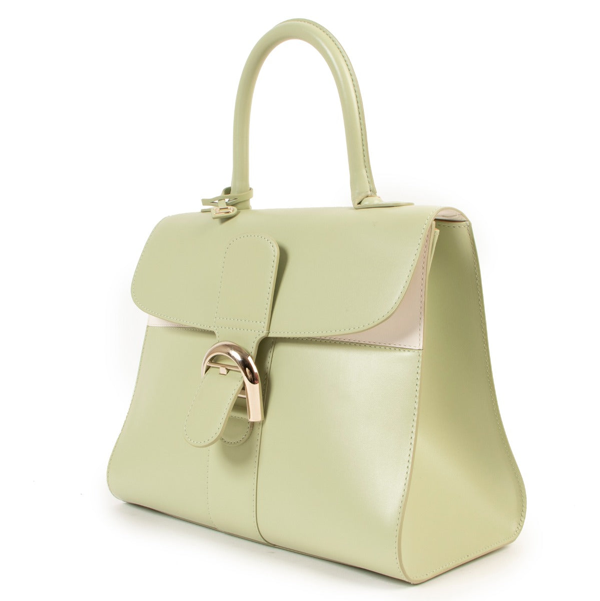 Shop authentic second hand luxury designer Delvaux Spring/Summer 2016 Brillant MM Mirage Amande/Ivory Limited Edition at Labellov