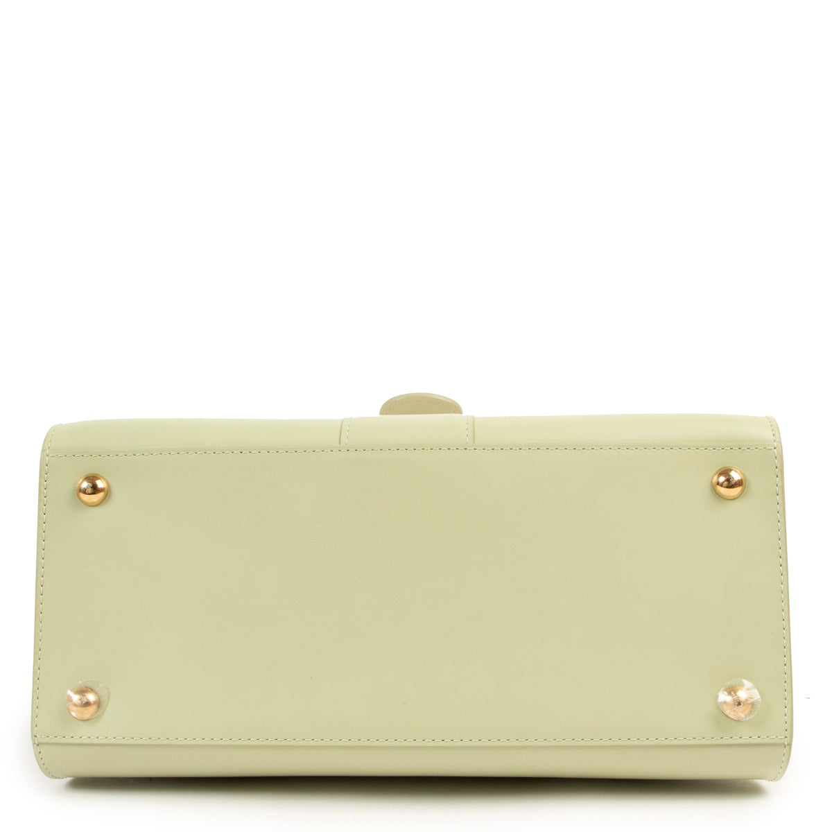 Shop authentic second hand luxury designer Delvaux Brillant MM Pistachio Green Box Calf Handbag at Labellov