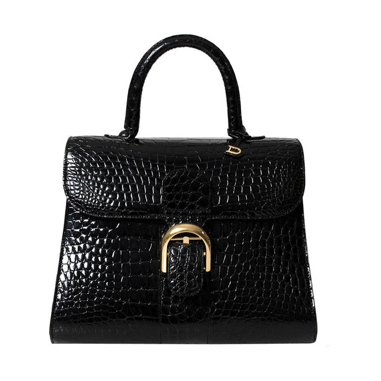 le prix correct pour un Delvaux Brillant Croco MM seconde main chez labellov webshop online a Anvers Belgique