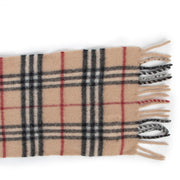 Burberry Beige Vintage Check Wool/Cashmere Scarf
