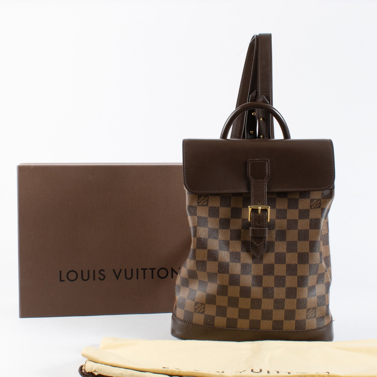 Louis Vuitton Damier Ebene Soho Backpack