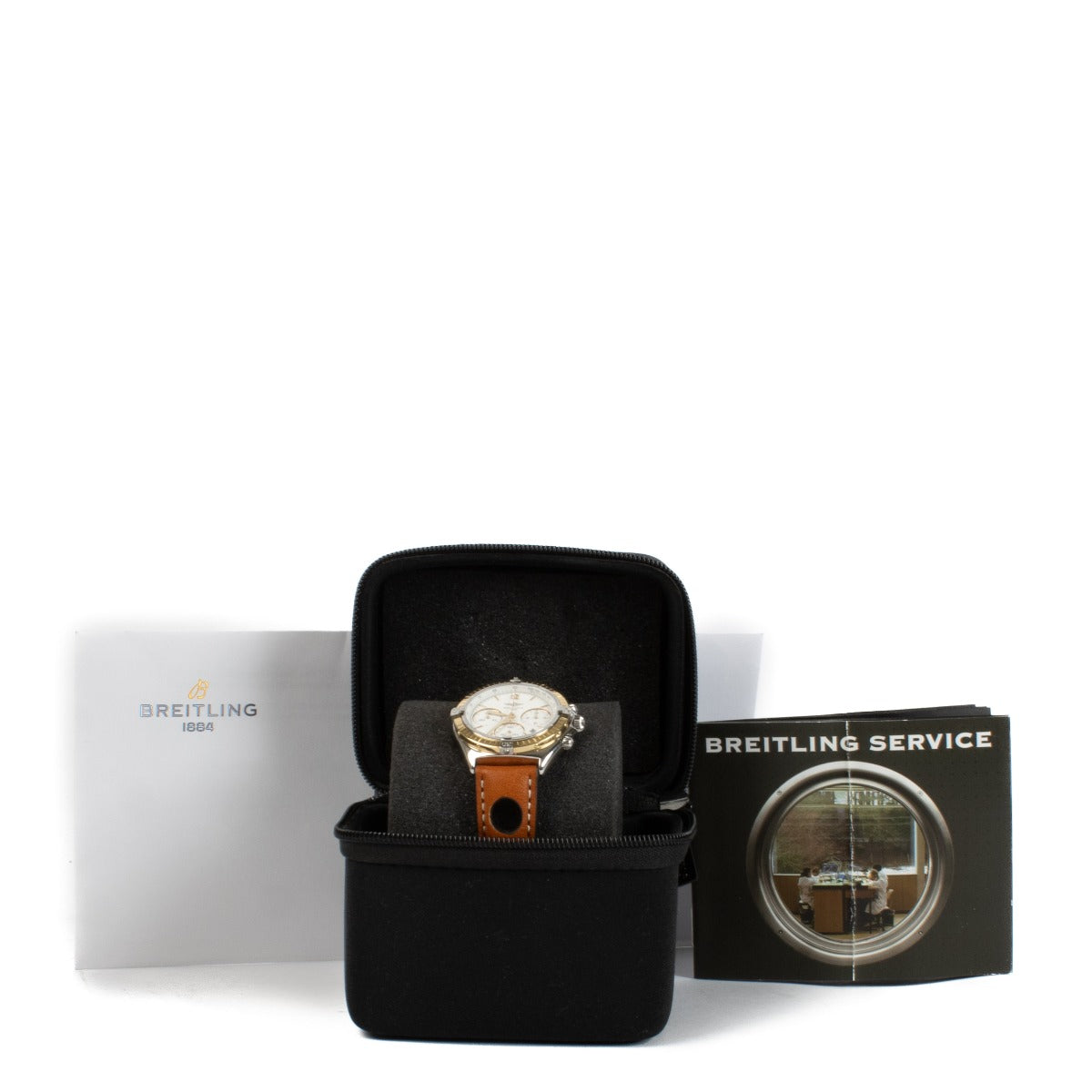 Shop safe online at Labellov in Antwerp and Knokke this 100% authentic second hand Breitling Chronomat Sextant Quartz Watch