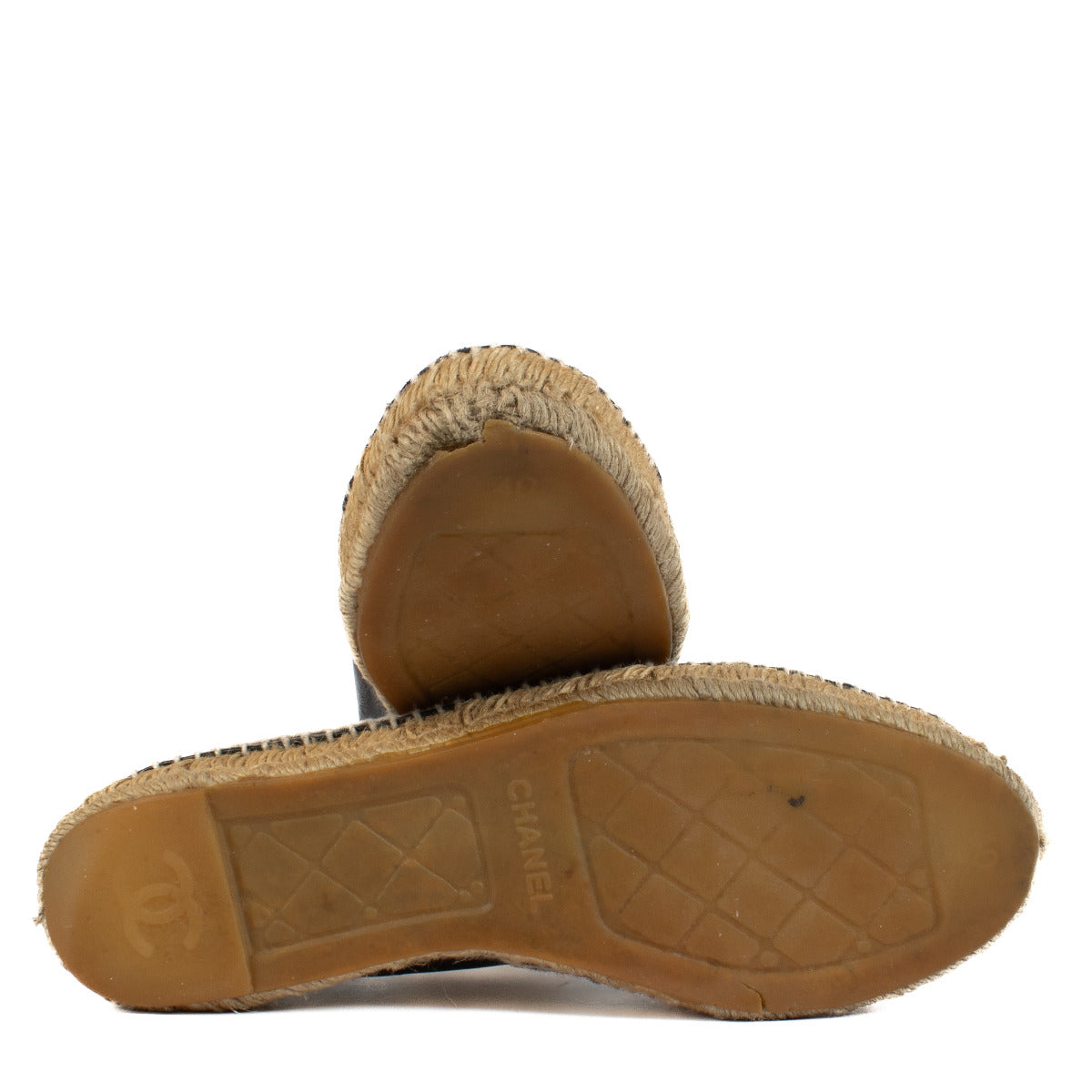 Espadrilles Chanel en cuir noir - Taille 40