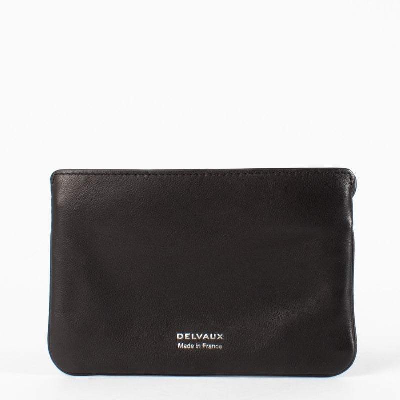 Authentic preloved Delvaux Black Allure Pouch on Labellov.com