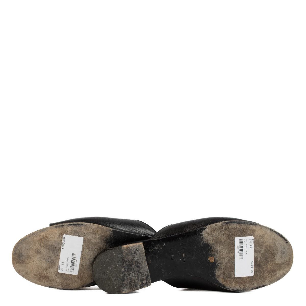 Gucci Black Horsebit Slide Sandals - Size 39