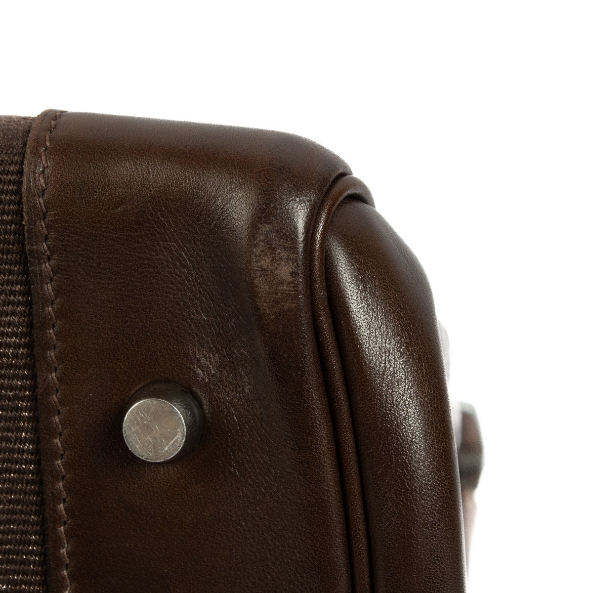 Hermès Birkin 40 Ébène Toile Jumping Rayée/Veau Evercalf Métal Argenté