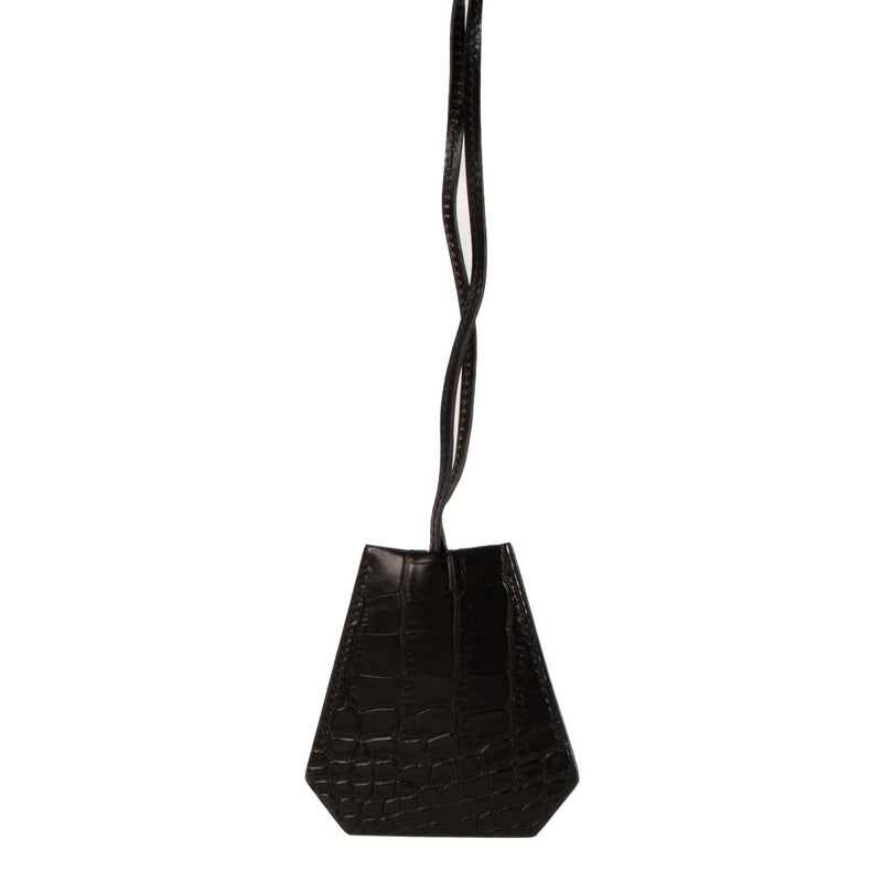 shop 100% authentic second hand Hermès Black Alligator Clochette Necklace on Labellov.com