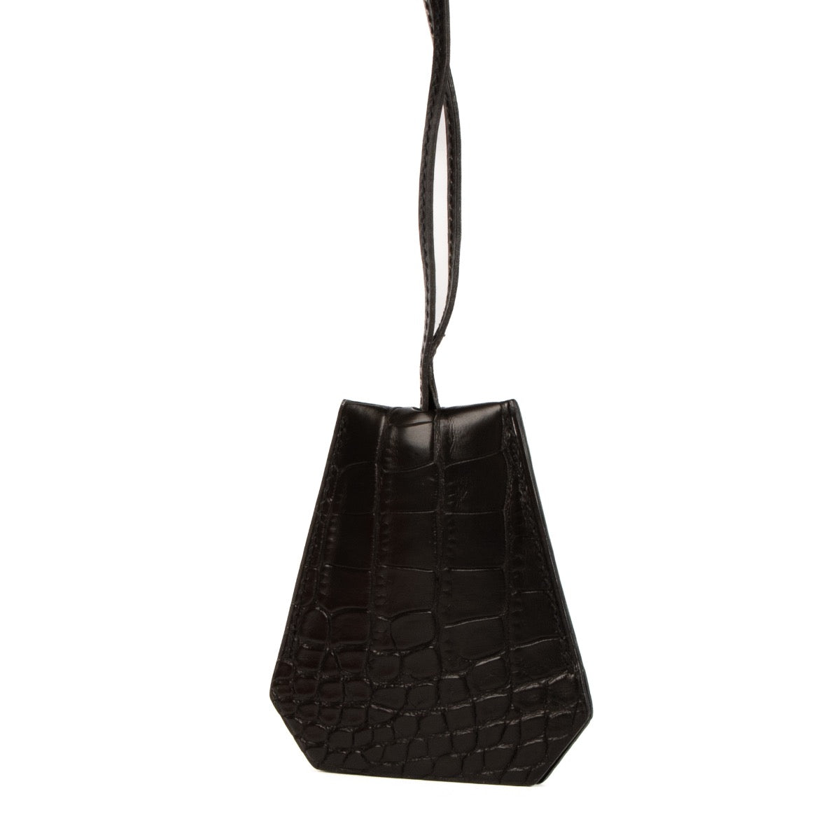 shop 100% authentic second hand Hermès Black Alligator Clochette Necklace on Labellov.com