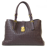 Bottega Veneta Purple Roma Bag Intrecciato for the best price at Labellov secondhand luxuy