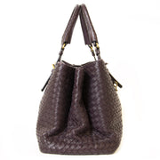 Bottega Veneta Purple Roma Bag Intrecciato