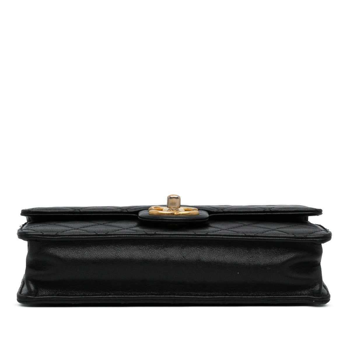 Chanel Zwarte Chic Parels Lamsleer Klep Crossbodytas