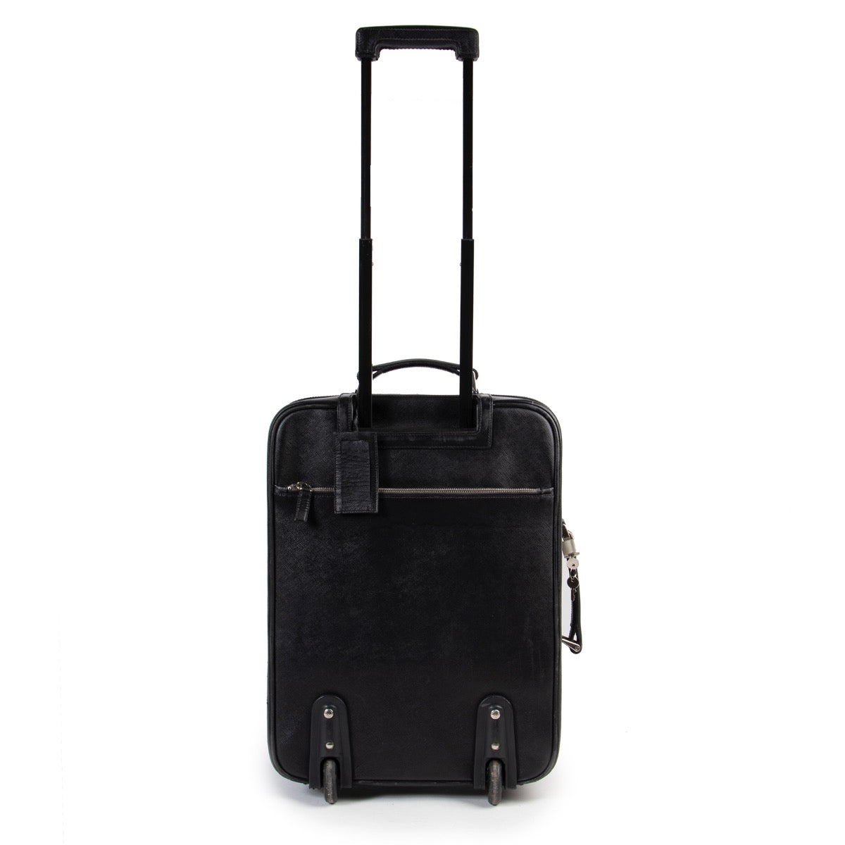 Shop safe online authentic second hand Prada Black Saffiano Leather Travel Bag at the right price in good condition.