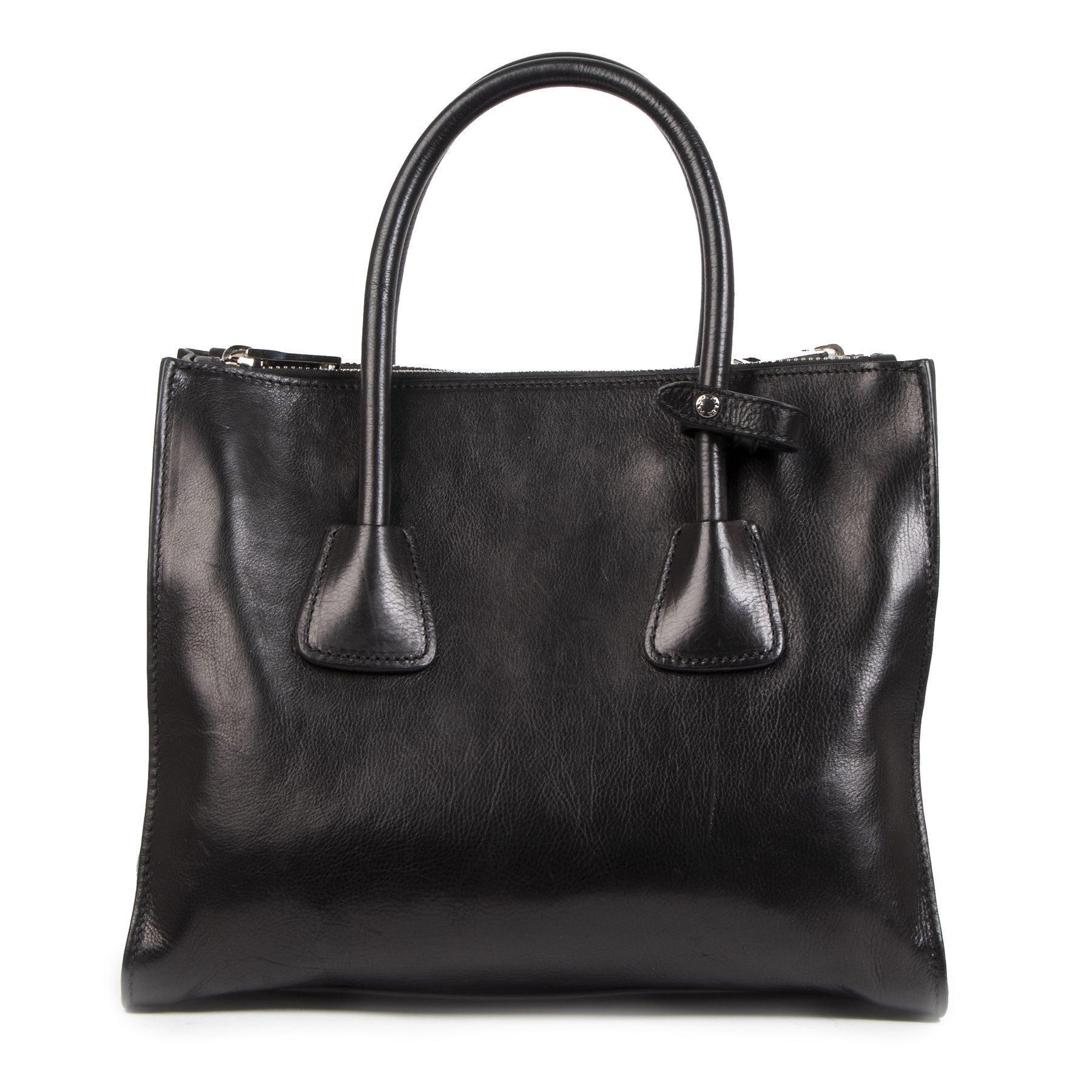 Prada Black Twin Pocket Tote Top Handle bag